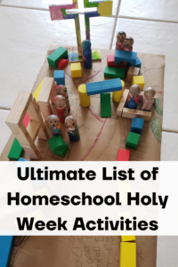 Holy Week Homeschool Activities Pin