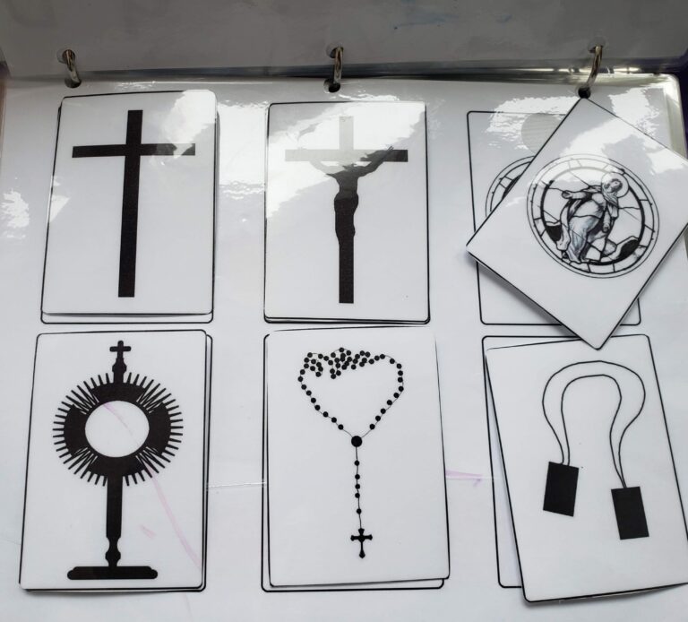 Catholic high contrast cards