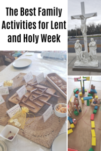 the best family activities for lent pin