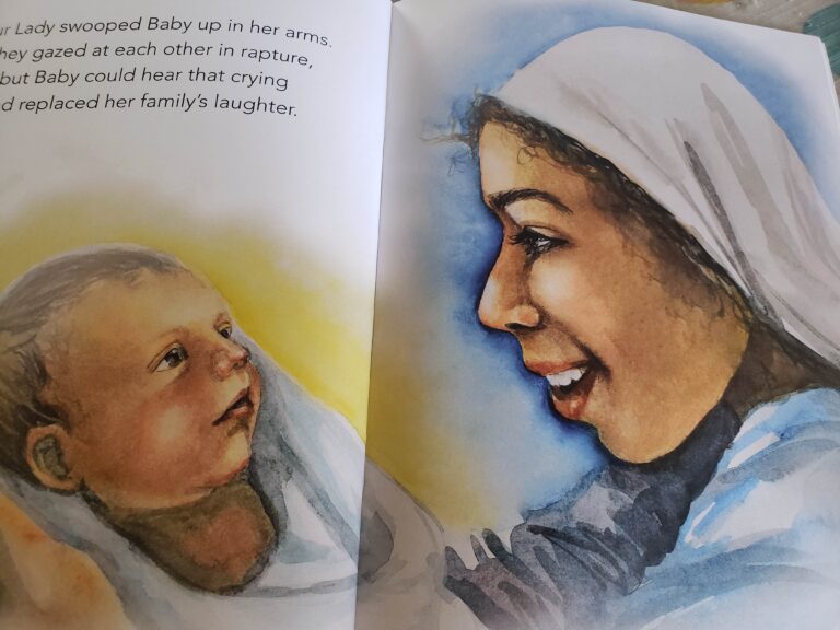 Our Blessed Mother in the Jellybean book