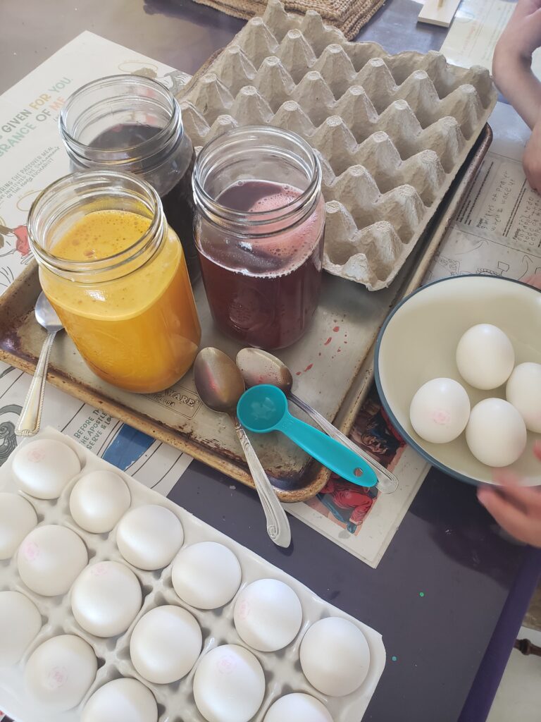 natural dye kit for Easter eggs